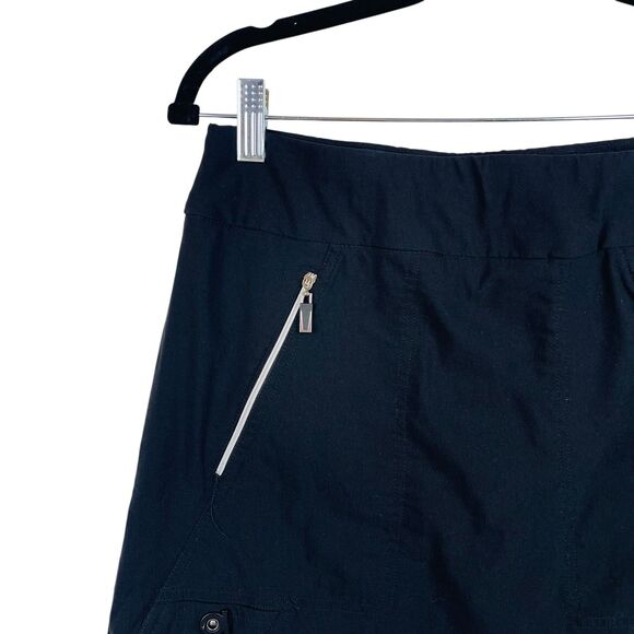 Jamie Sadock Skort Womens Size 8 Black Golf Skirt Zip Pockets Stretch Lined - Picture 3 of 5